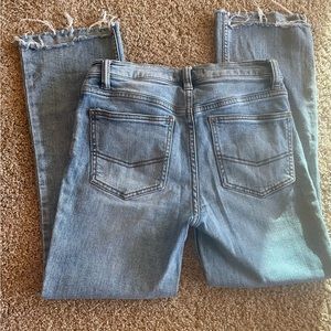 Free People Raw hem wide leg jeans size 26